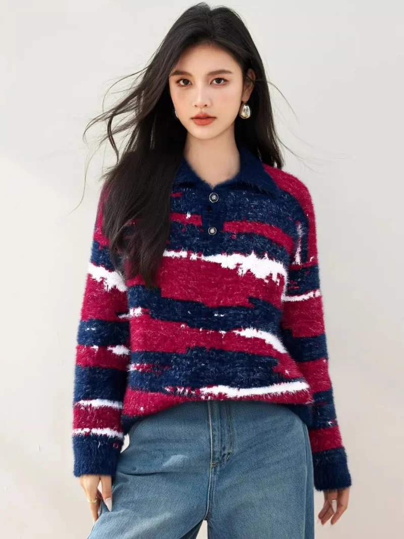 

Women's Autumn Winter Lazy Chic Knit Sweater - Trendy Warm Pullover Jumper Top (w1889)