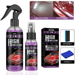 30ml/100ml Spray per rivestimento in ceramica per Auto 3 in 1 rivestimento in nanoceramica per Auto lucidatura a spruzzo cera per Auto vernice antigraffio