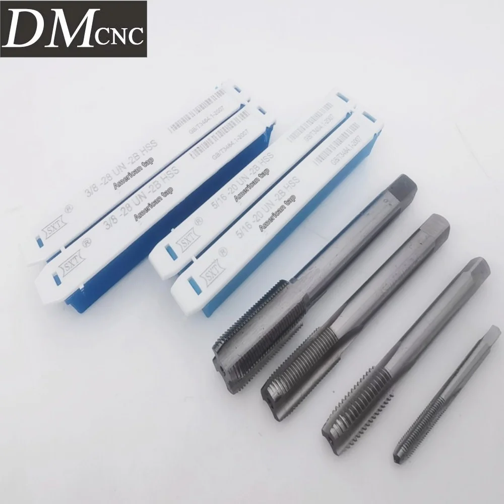 US Standard UNC Thread HSS Machine Taps | Straight Flute | Cobalt Enhanced | Sizes 4-40 to 7/16-14