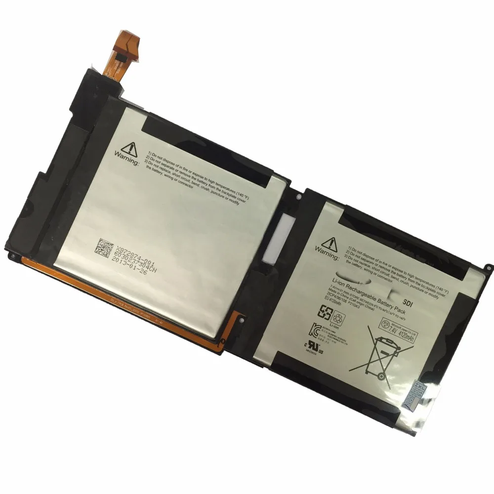 New Genuine P21GK3 Battery For Microsoft Surface Windows RT 1st Gen 1516 10.6'' Tablet PC 7.4V 31.5WH 4120MAH (21CP4/106/96)