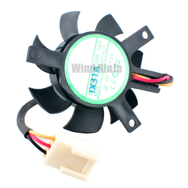 

DFB401012L Diameter 37mm hole spacing 35x35x27mm 12V 0.6W 3pin dual ball bearing cooling fan for router industrial computer CPU