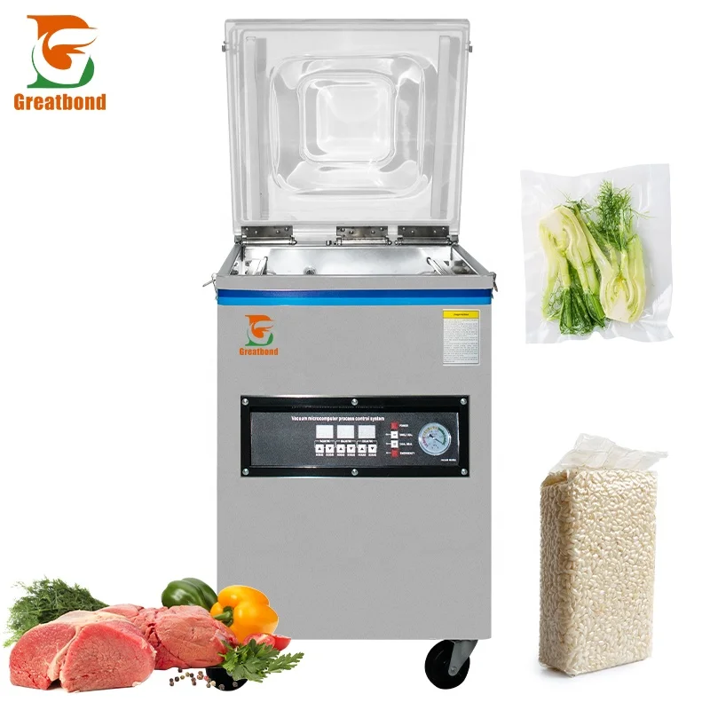 

DZ400 Factory Price Industrial Commercial Single Chamber Package Meat Commercial Food Sealer Sealing Vacuum Packaging Machine