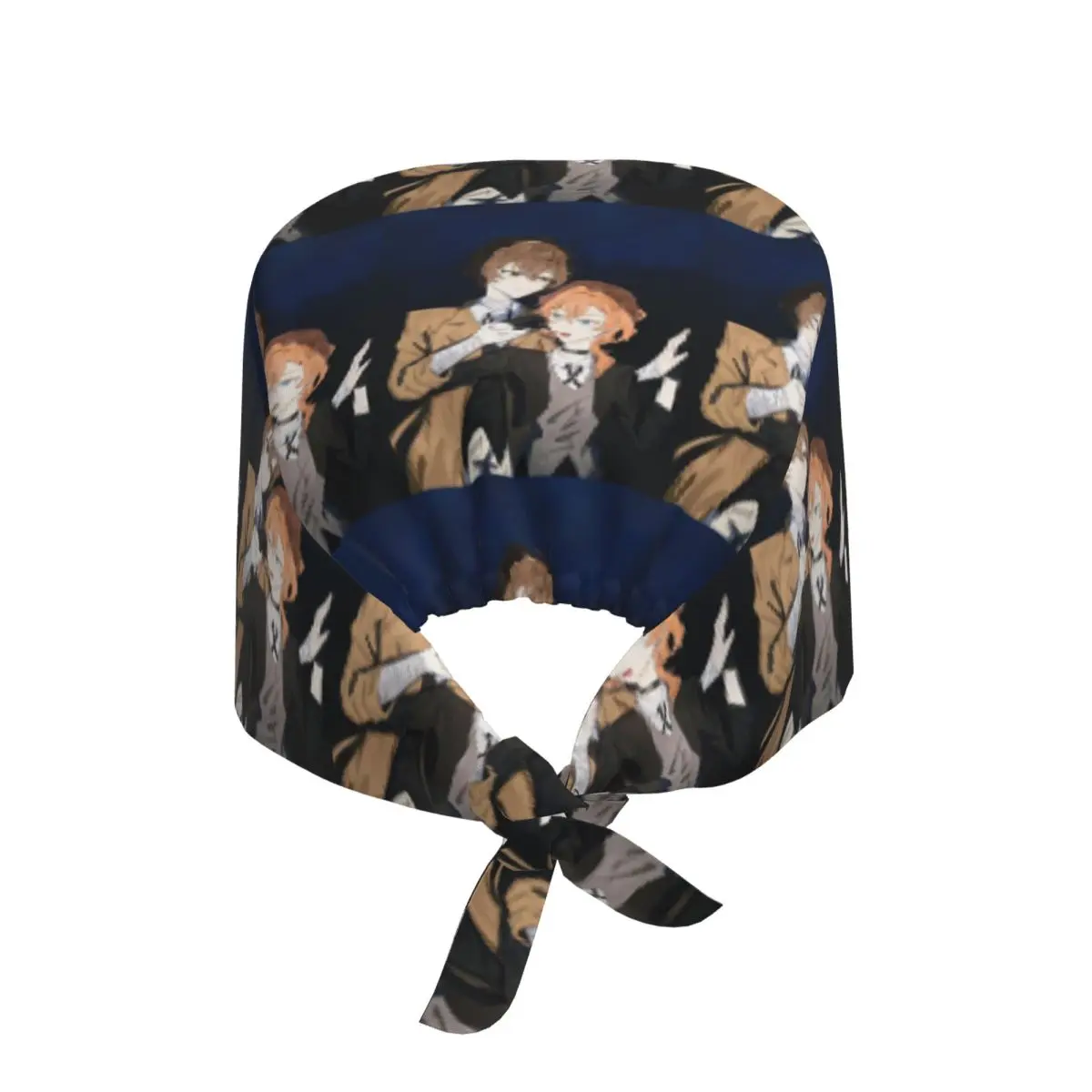 Bungou Stray Dogs Wan Anime Dazai And Chuuya Scrub Hat Doctor Working Surgical Cap Unisex Adjustable Nursing Caps for Dentist