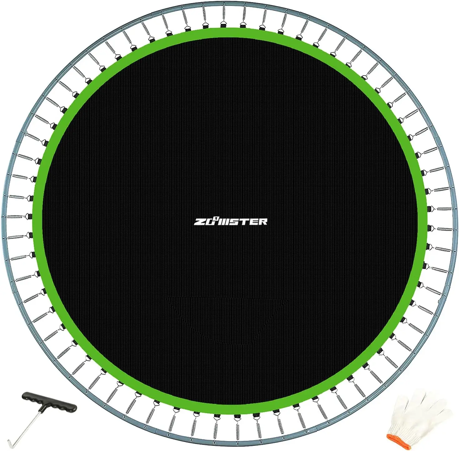 

Replacement Jumping Mat, Fits 14 ft Round Trampoline Frame with 72 V-Hooks, Using 5.5" Springs 150" Premium Trampoline Mat