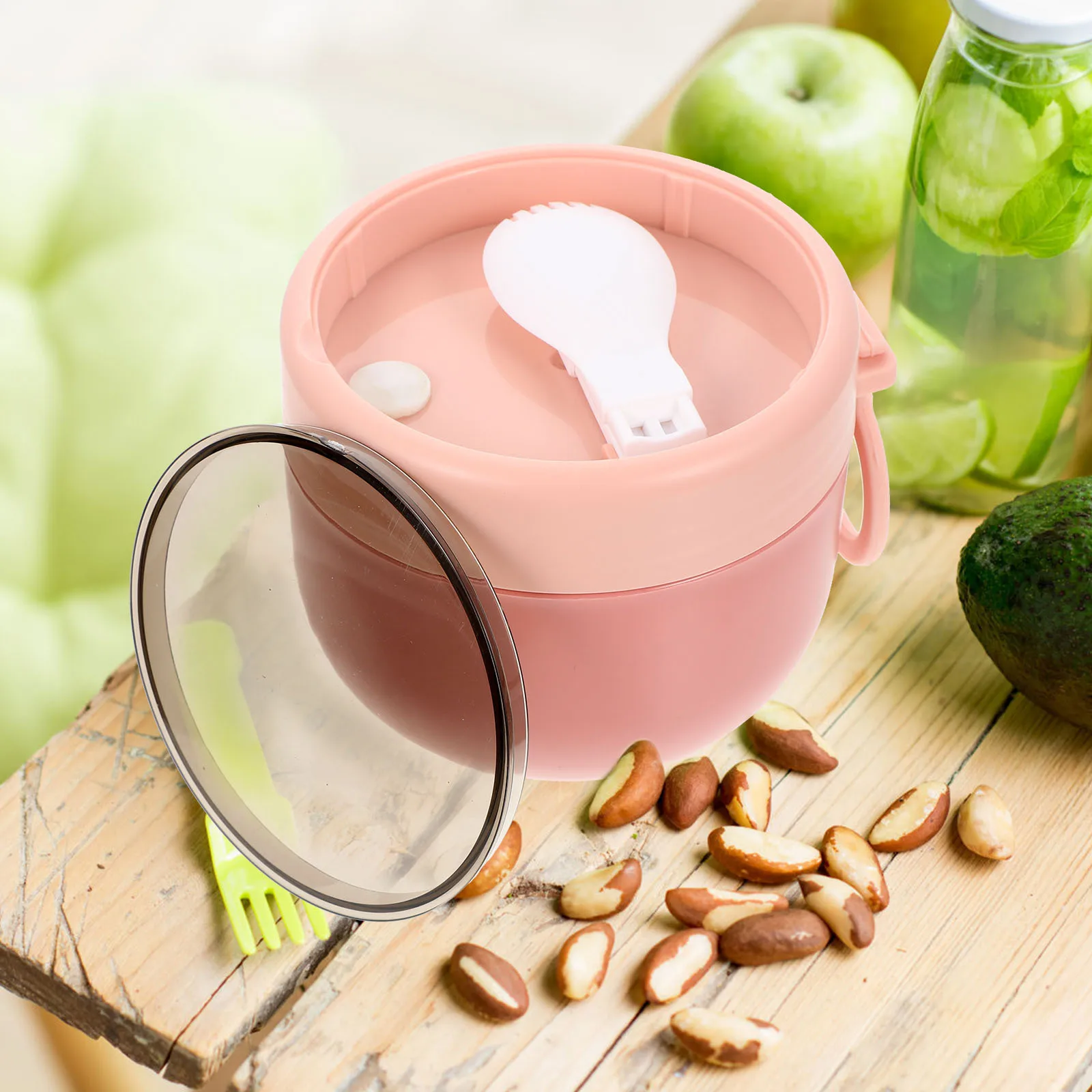 

1Set Safe Stainless Steel Breakfast Cup Portable Yogurt Cup Exquisitely Crafted for Students and Office Workers