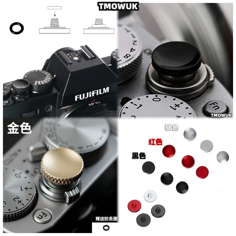 For Fujifilm X100V X100VI XPro1 XT5 XT30 - Stylish Metal Replacement Shutter Button For Enhanced Camera Handling.