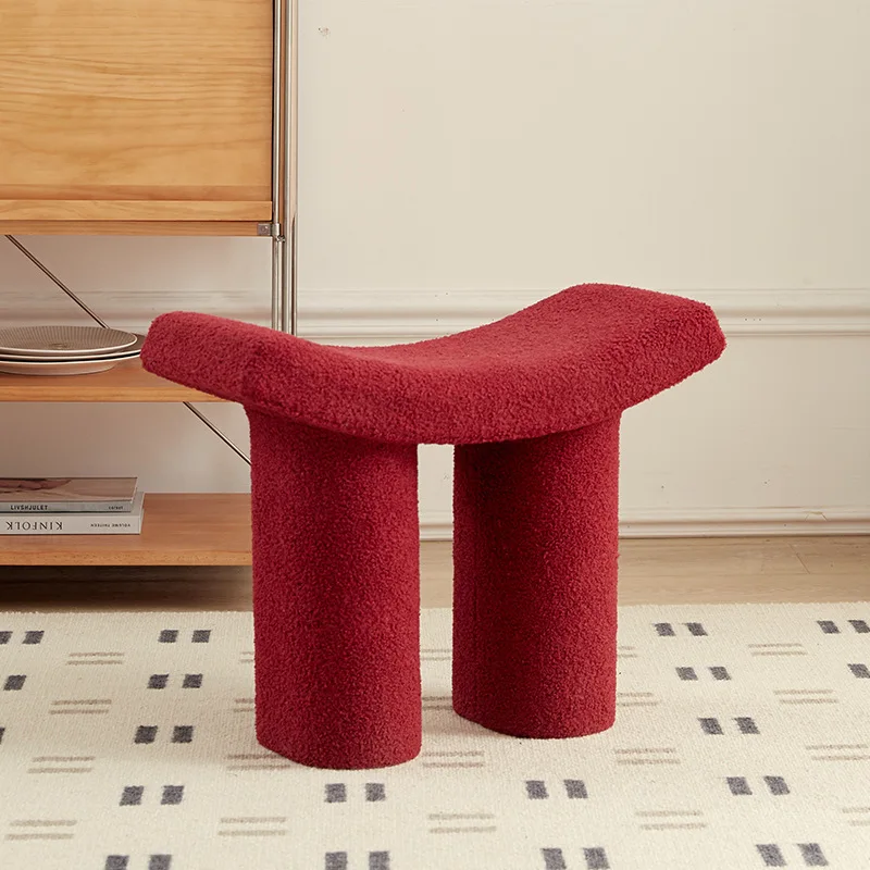 Cross-border, curved minimalist home entrance shoe changing stool
