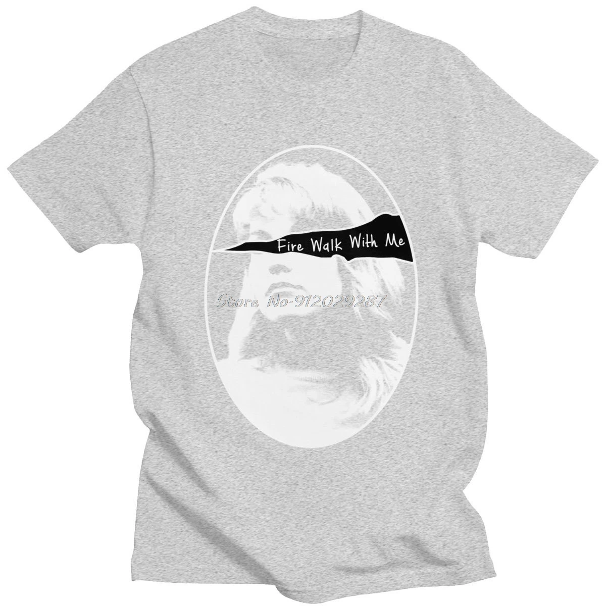 Womens T Shirt Laura Palmer T-shirt Fire Walk with Me Tee Top O-neck Short Sleeve TV Fan Tshirt Clothing