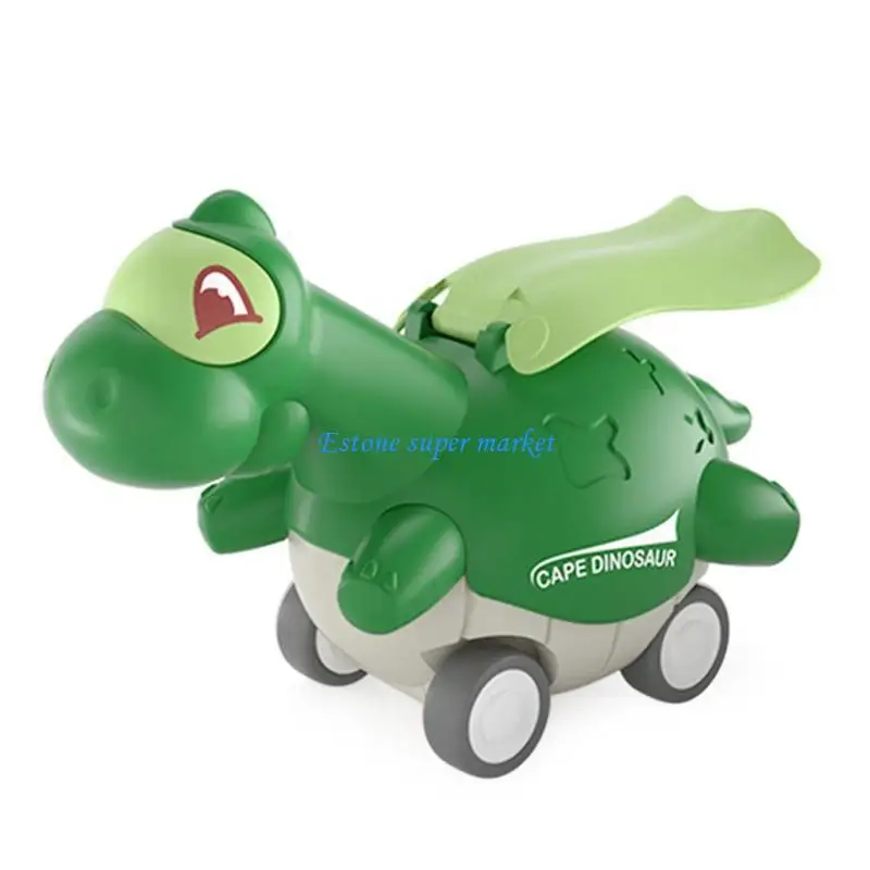 090B Dinosaur Car for Boys Push and Go Car for Kids and Toddlers Pull Back Vehicles Dinosaur Party