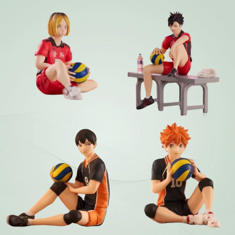 

Haikyuu!! Anime Figure Ornaments - Tobio Kageyama & Shoyo Hinata Noodle Stopper Figures, Collectible Gifts