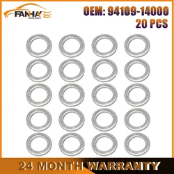 20Pcs/Set New 14mm Oil Drain Plug Crush Washer Gasket 94109-14000 9410914000 For Honda CR-V CIVIC For Acura CL