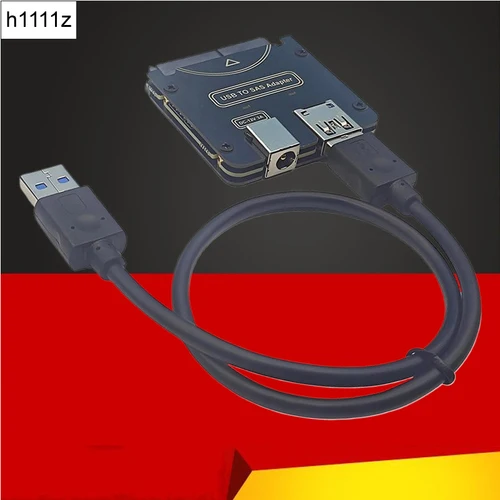 Imagen 2 del producto Nuevo adaptador de unidad de disco duro SAS Riser SFF-8482 SAS 29Pin a USB3.0 5Gb convertidor con puerto de alimentación Cable USB para ordenador portátil de escritorio