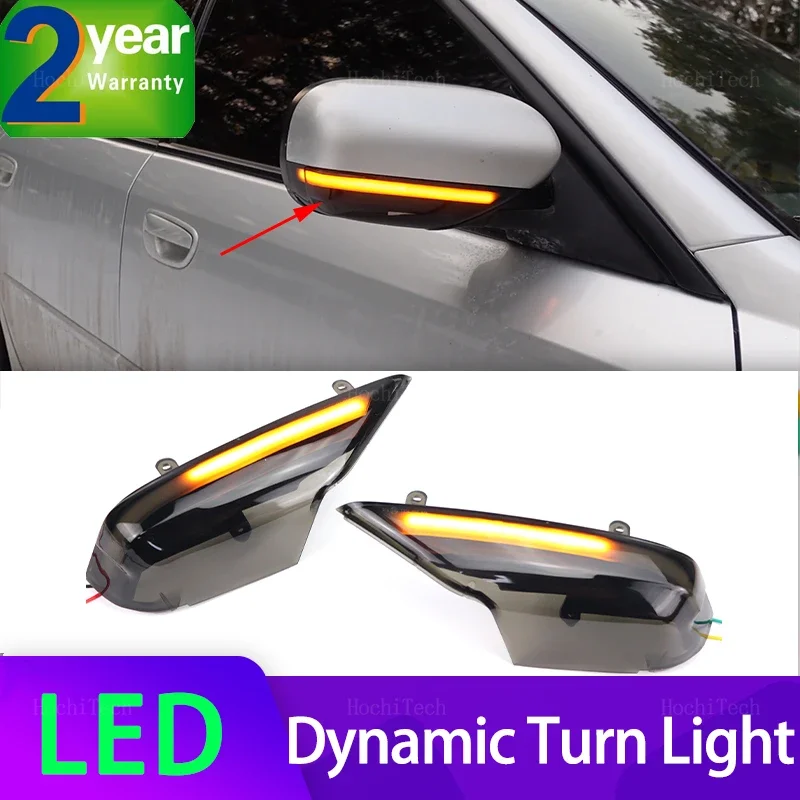 

2x Dynamic Side Mirror Blinker Light LED Turn Signal Lamps For Subaru Forester SG, Legacy Outback BL BP 2003-2008, Tribeca B9