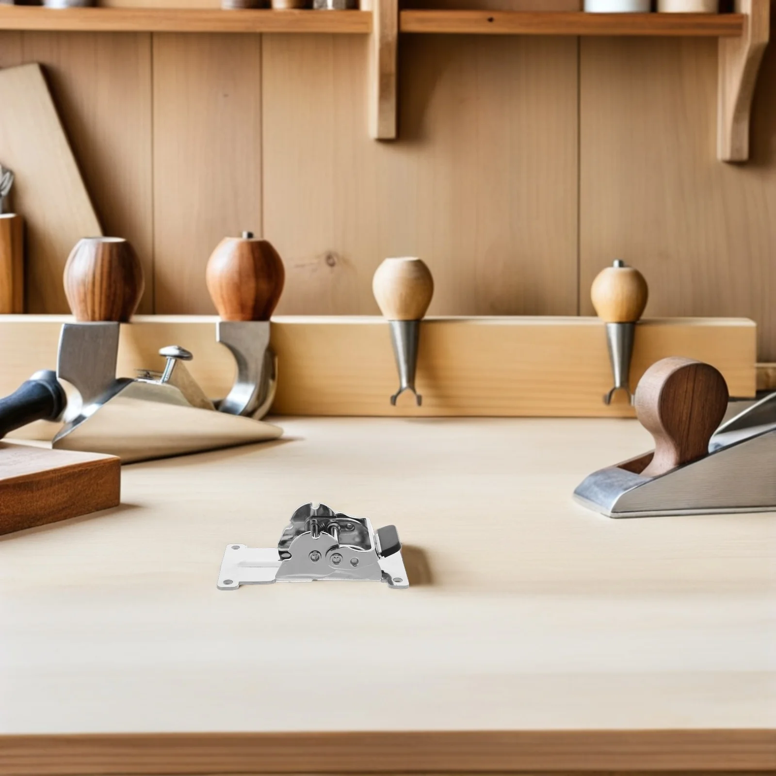 

2Pcs Self-Locking Folding Table Leg Hinges Heavy Duty Concealed Foldable Brackets 180 Degree Lock for Furniture Bed Workbench