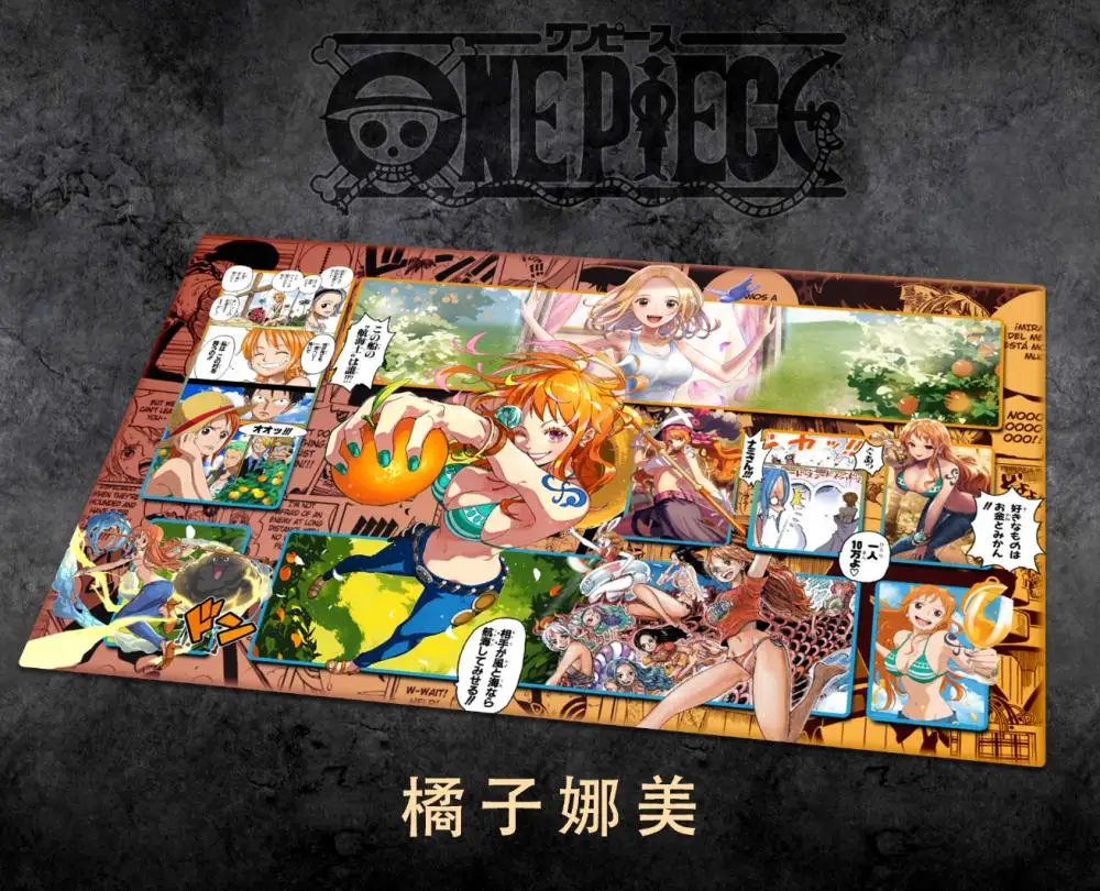 Trafalgar Law Anime Playmat Opcg Playmat One Piece Card Game Playmat Shanks High-Quality Thickening 60Cm*35Cm*3Mm Card Game Mat