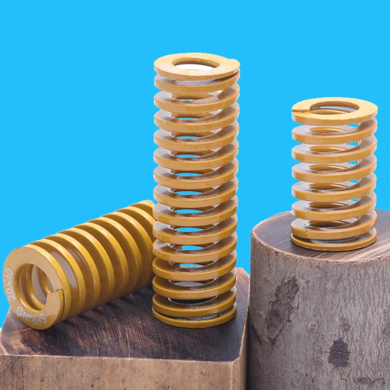 

65MnA Small Light Load Die Mold Springs Yellow Spiral Stamping Compression Spring Outer Diameter 5 6 7 8 9 10 12 12.5 13.5 ~25mm