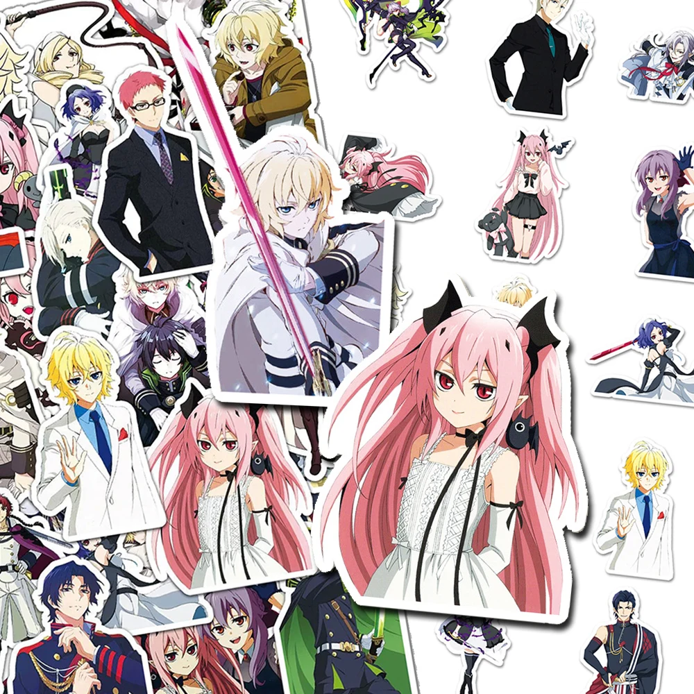 

10/30/50pcs Seraph of the End Cartoon Stickers Anime Cool DIY Suitcase Stationery Phone Waterproof Graffiti Sticker for Kid Toys