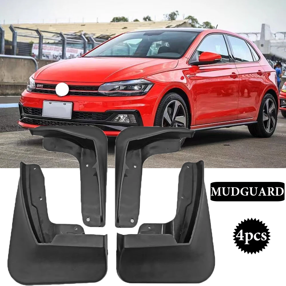 

New upgrade Car Mud Flaps Front Rear Mudguards Splash Guards Fender Mudflaps For Volkswagen VW Polo AW 6 MK6 2019 2020 2021