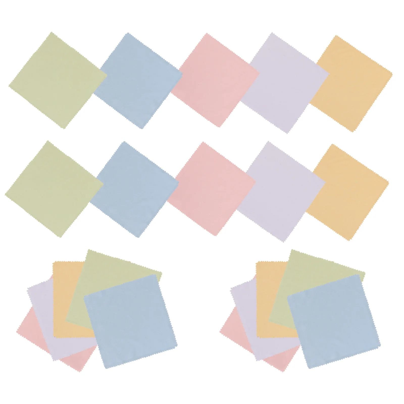 

50Pcs Eyeglass Cleaning Cloth Small Fiber Lens Wipes Portable Lightweight Non-Scratch Glasses Cleaner for Screens Phones Cameras