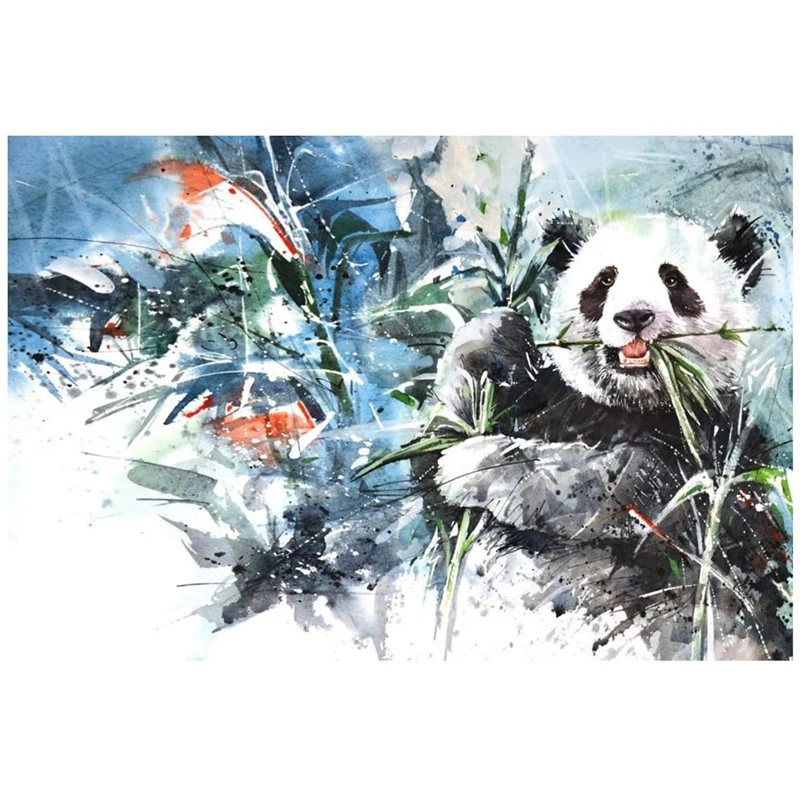 DIY Diamond Painting Kits For Adults Kids Full Drill Art Painting For Home Wall Decor Eating Bamboo Panda