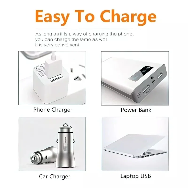 Outdoor USB akumulator mobilne żarówki ledowe awaryjne światło przenośny hak Up lampy kempingowe Home Decor lampka nocna gorąca sprzedaż