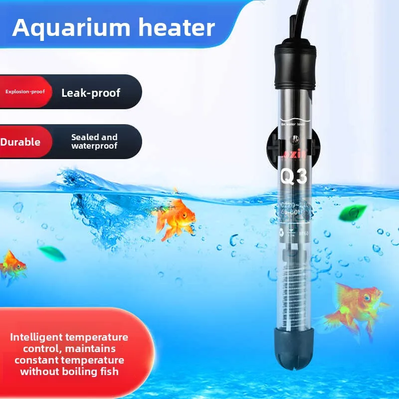 Smart Auatic Temperature Control Fi Tank Heating Tube Quartz Glass Explosion-proof Submersible Aquarium Heater