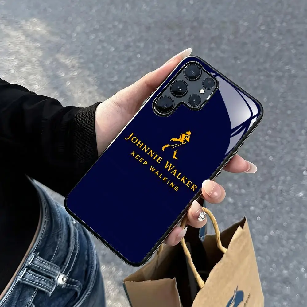 Whisky brand johnnie walker Phone Case For Samsung S26 S25 S24 S23 S22 S21 S20 Plus Ultra Fold A Glass Magnetic Case