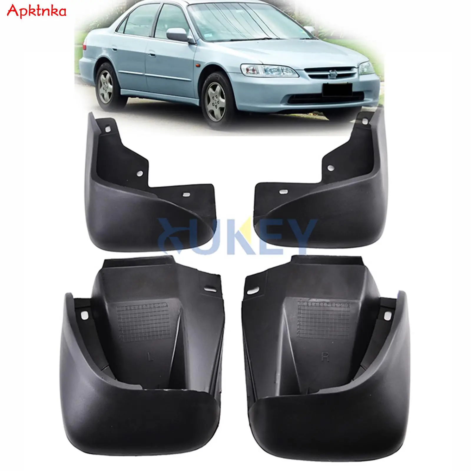 APKTNKA 4Pcs Mud Flaps For Honda Accord 4 Door Sedan 1998-2002 Mudflaps Splash Guards Mudguards Fender Liner 2001 Wheel Tyre