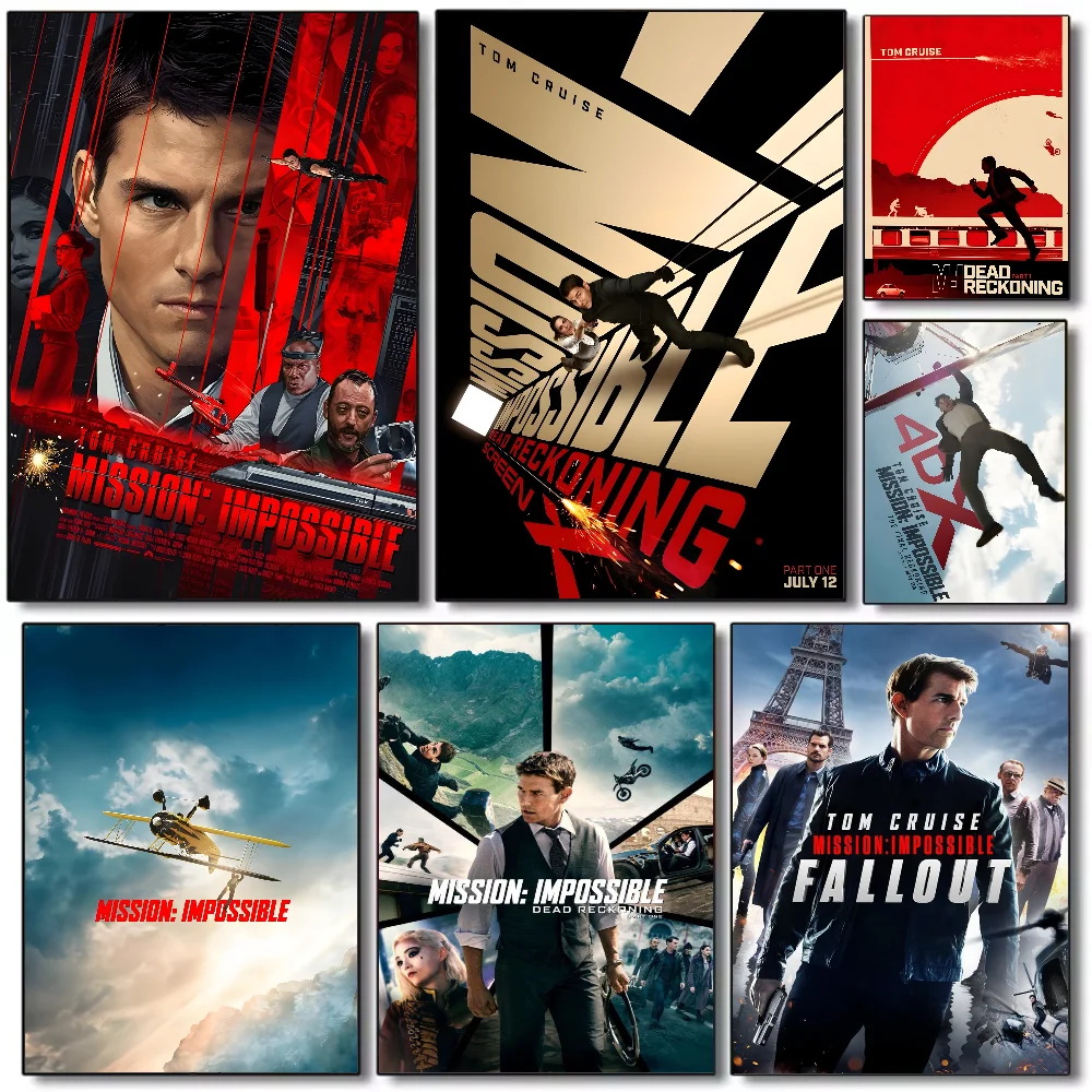 

Poster 2023 Pop Movie Mission Impossible Poster HD art sticky wall waterproof home living room bedroom bar aesthetic decoration