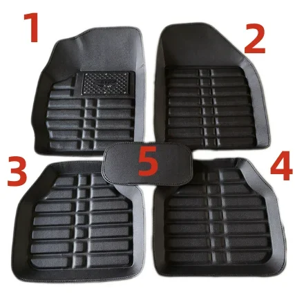 

NEW Luxury Leather Car Floor Mats For Ford Puma 2020~2022 Anti-dirt Pads Waterproof Auto Car Accessories