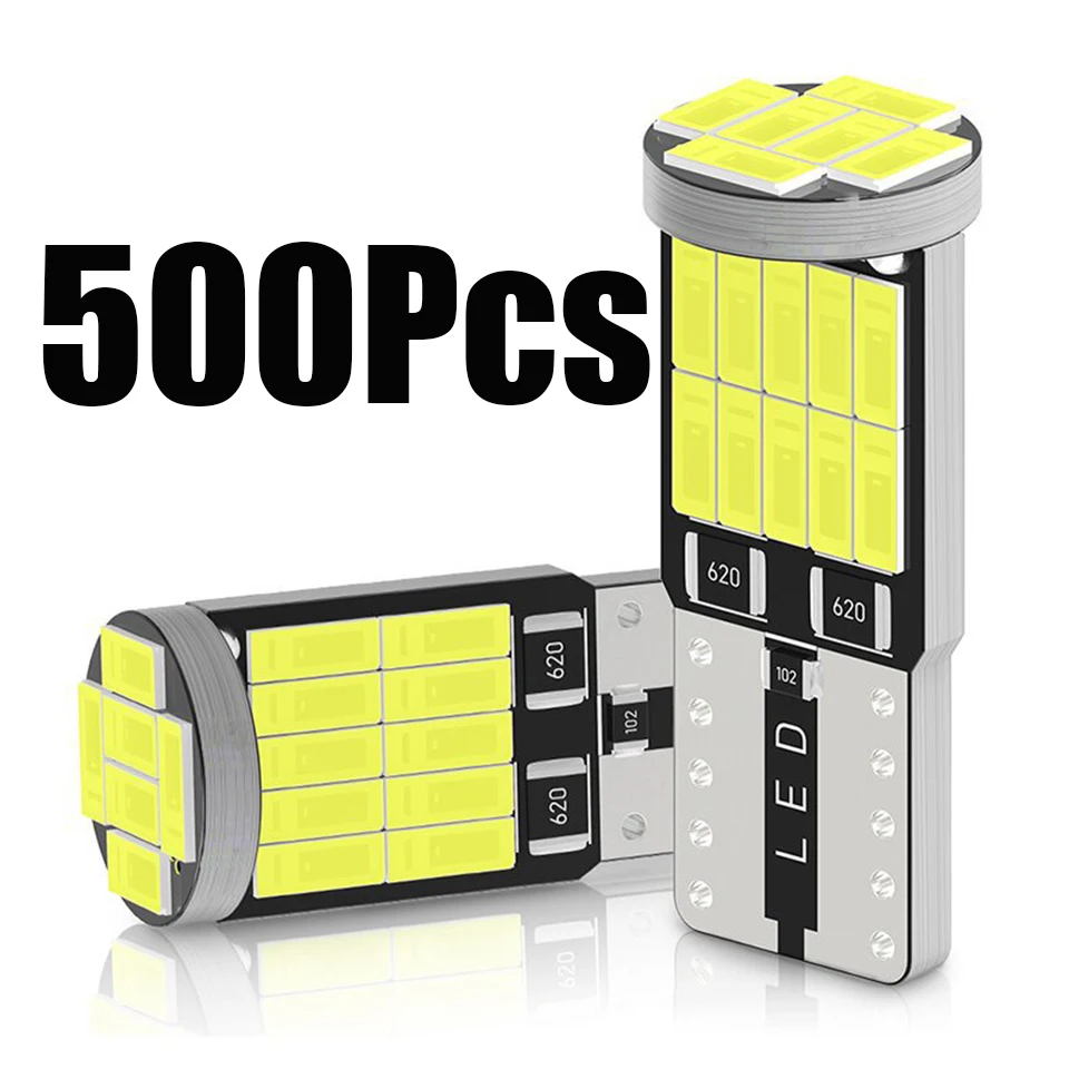 

500pcs High Bright T10 W5W Led Car Light 26smd 4014 Smd Lamp Bulb Automobile Accessories License Plate Drop Shipping Supported