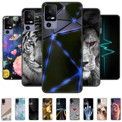 For TCL 40R Case Cover TCL40R 5G Back Cover Luxury Animals Soft TPU Silicone Coque for TCL 40R 5G Fundas Bumper T771K T771H
