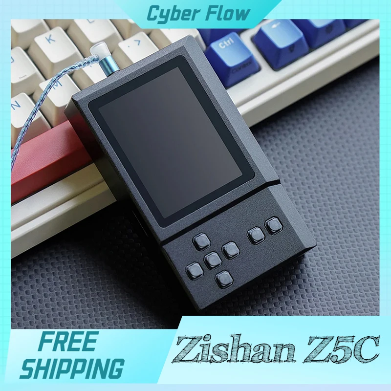 Zishan Z5c Dual Es9039q2m Hifi Lossless Digital Music Portable Player Bluetooth Wifi Usb Dac Amp App Balance Output Custom Gifts