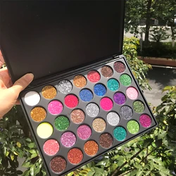 35 Color Glitter Metallic Eyeshadow Palette Shimmer Diamond Sequins Body Face Art Makeup Waterproof Maquillajes Para Mujer
