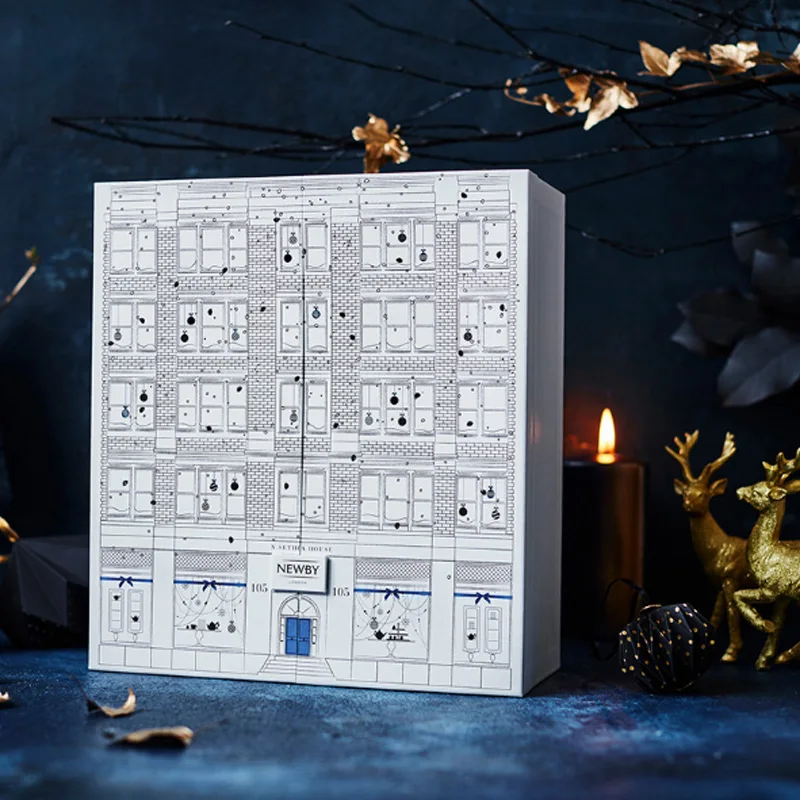 Customized product2023 New Design Custom Empty Advent Calendar Packaging Gift Box Mystery Surprise Box