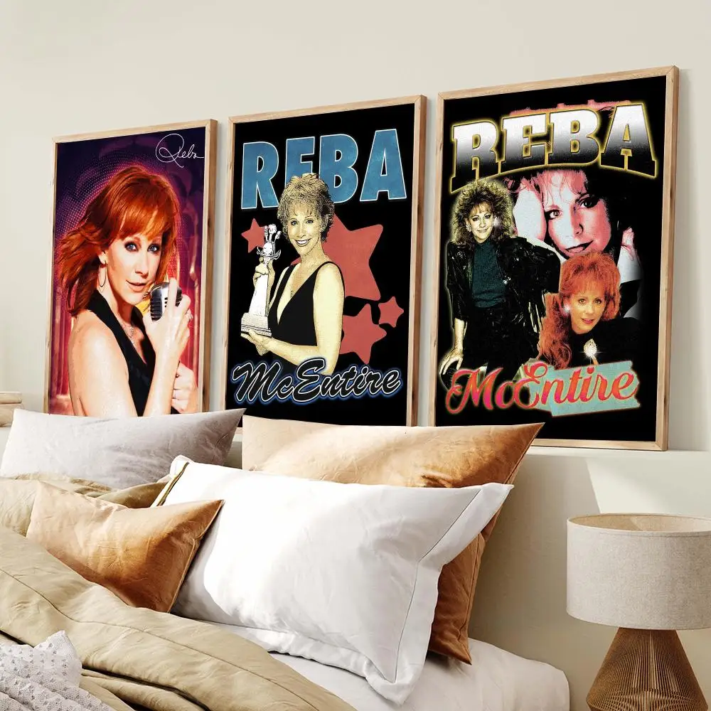 Singer R-Reba McEntire Poster Modern Minimalist Wall Art Prints Poster Home Decor Interior Bedroom Living Room