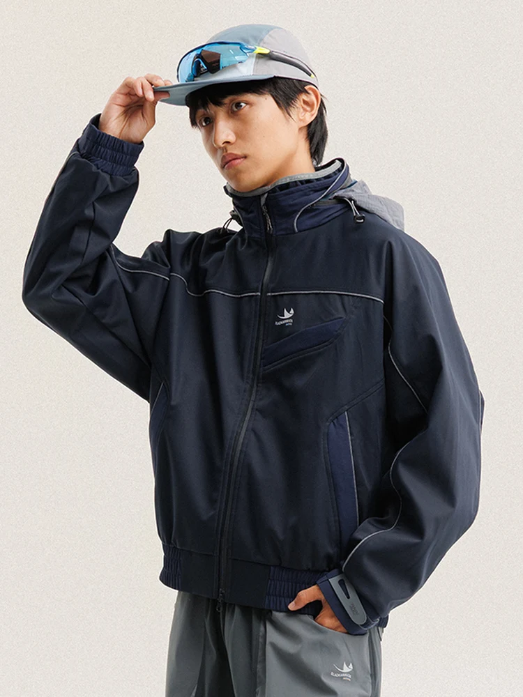 

Bla Armada 2025 Autumn Winter American Sle Soft ell Jaet Tee-Proof Hidden Zipper Coat Windproof Polyester Fiber