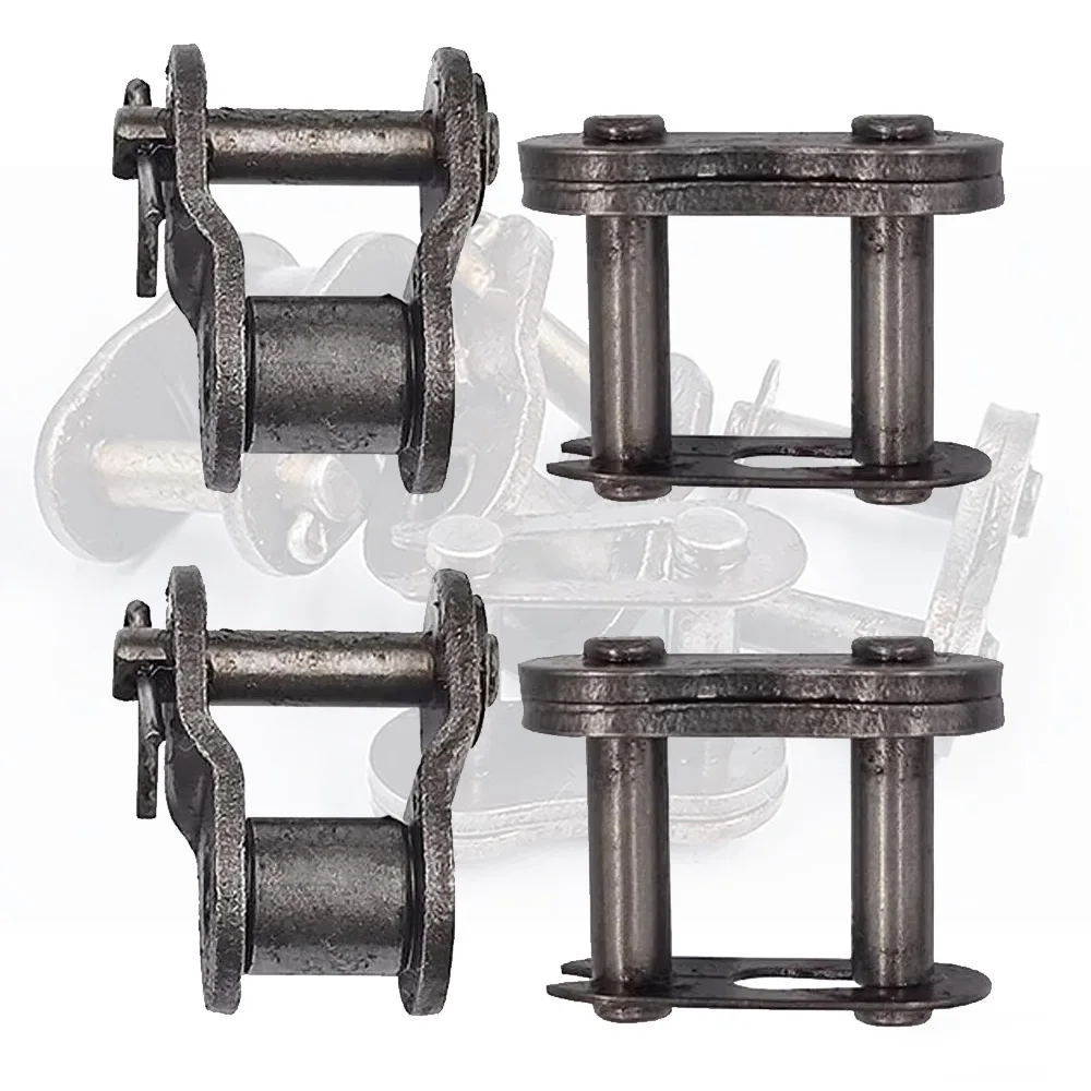 

1Pcs Heavy Duty Carbon Steel Single-Row Chain Connector Fit 06B 06C 08B 08A 10A 12A 16A 20A 24A Industrial Drive Chain