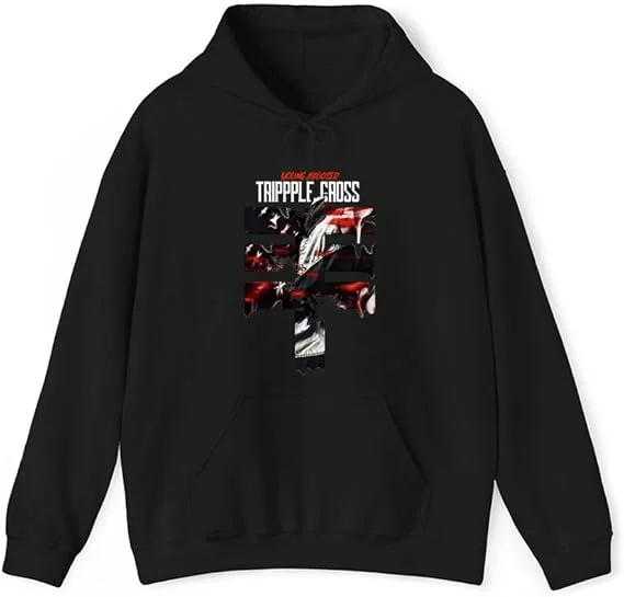 

Young Scooter Merch Trippple Cross Hoodie Hoodies Unisex Long Sleeve Rip Rapper Pullover Graphic Top