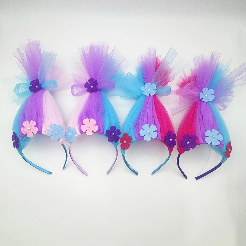 

Trolls Headband Girls Birthday Party Headbands Kids Trolls Costume Headband Halloween Costumes Accessories
