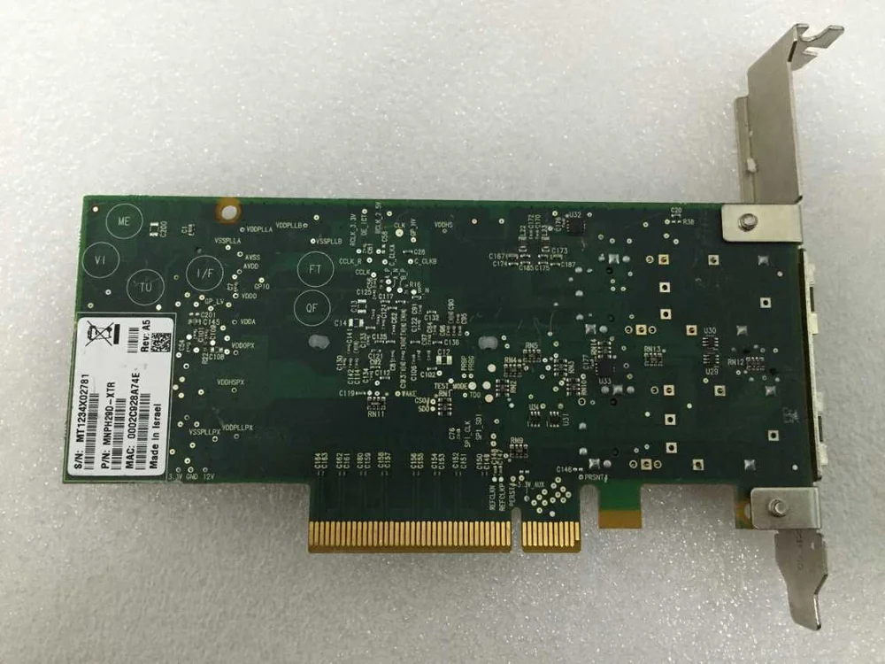 MNPH29D-XTR 10Gbe ETHERNET DUAL PORT CONNECTX-2 SFP+ 5.0GT/S placa de rede com módulos+MFMIT01A-FR