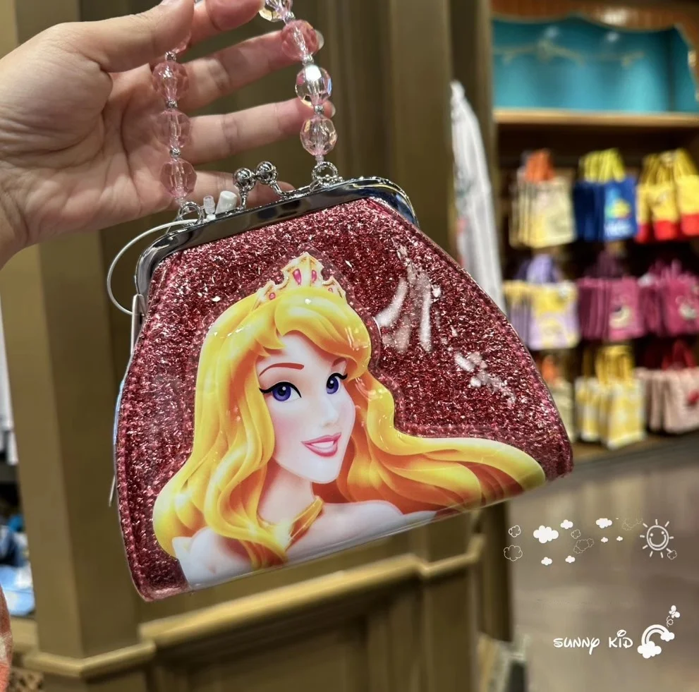 Shanghai Disneyland Frozen Elsa, Little Mermaid, Cinderella Children's Princess Handbag Storage Bag