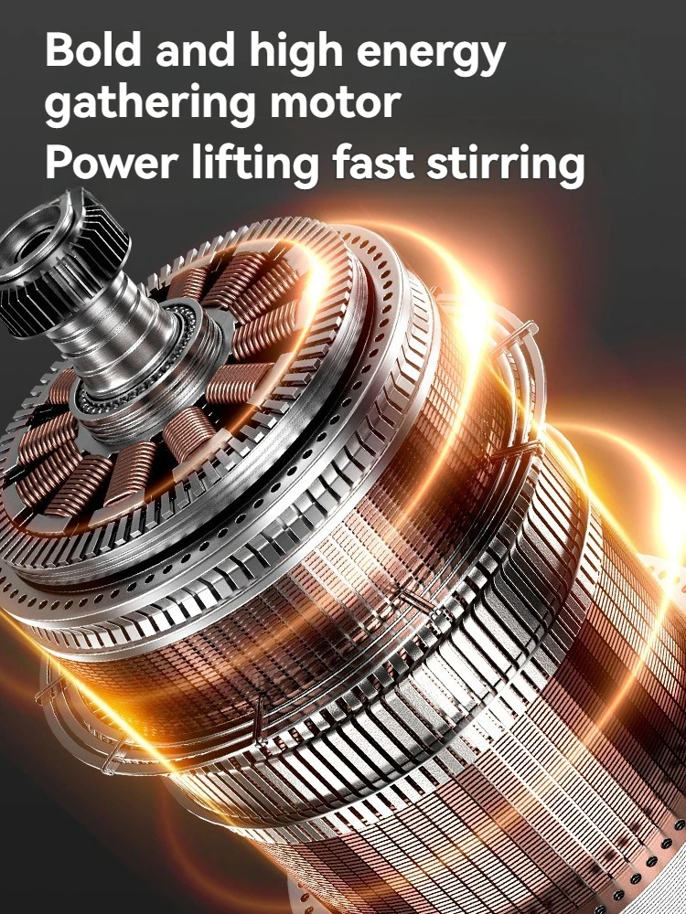 3980W Concrete Mixer Machine Electric Mixer, Electric Power Plaster Mixer, Stepless Speed Regulation Cement Paint Putty Stirring