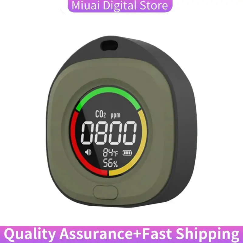 K5C Mini Carbon Dioxide Detector CO Tester Air Quality Portable Monitor LED Screen USB Typc-C Charging Indoor-A74Z