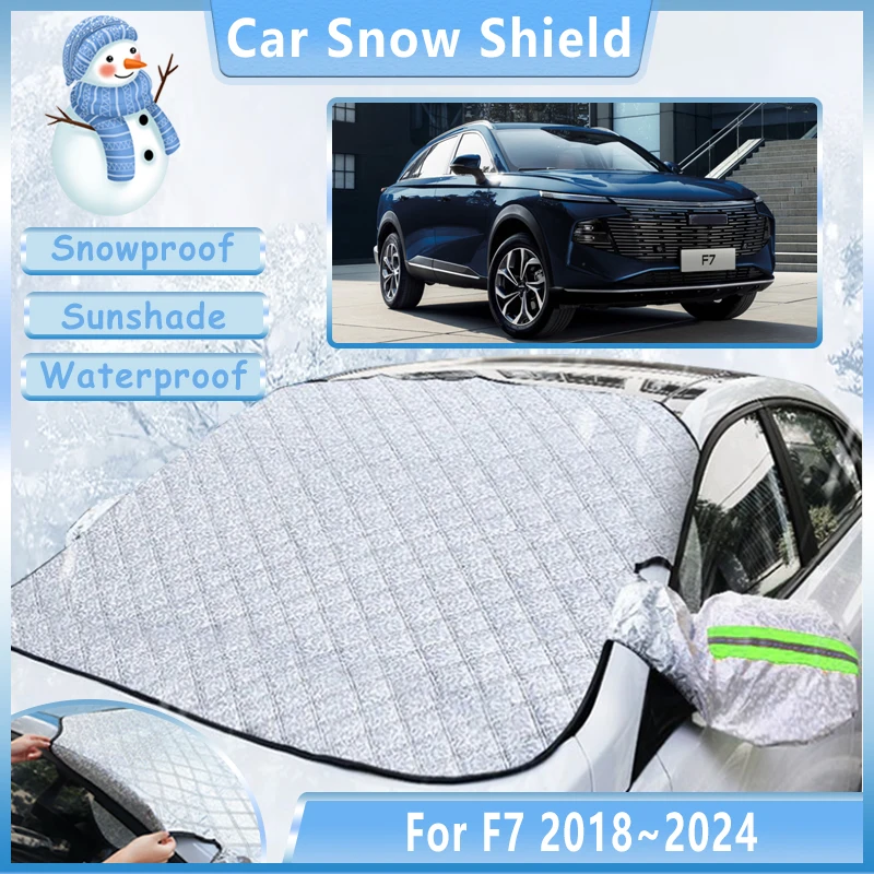 

Winter Car Snow Cover For Great Wall Haval F7 2018~2024 Outdoor Anti-reeze Sunshade Protective Shield Accessories 2020 2021 2023
