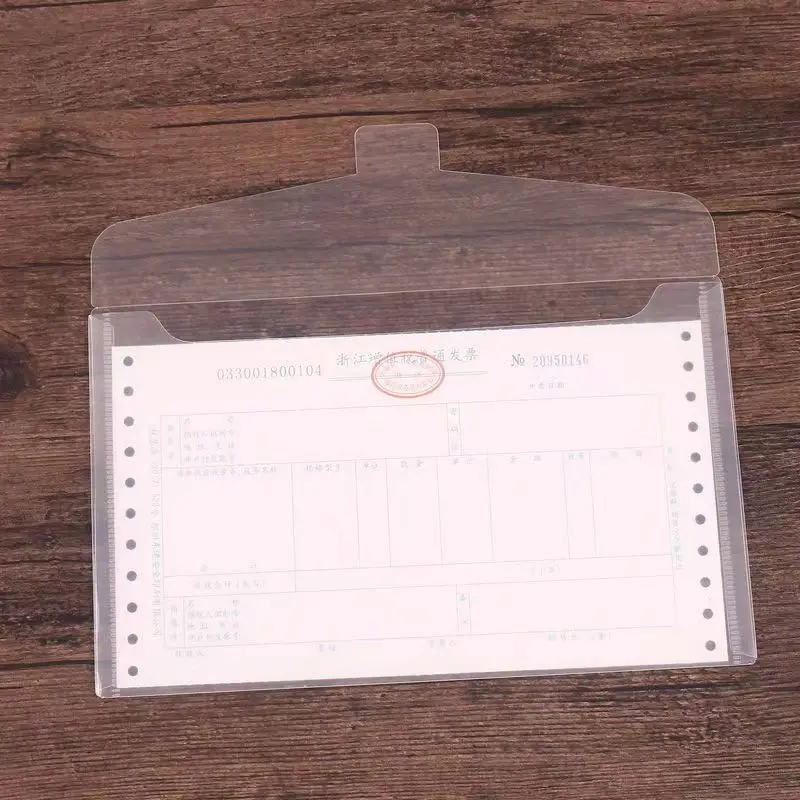 Imagem -04 - Transparente Envelope Plastic File Bolsa a5 Document Arquivamento de Armazenamento Student Contrato de Grande Capacidade Papelaria Office 50 Pcs por Lote