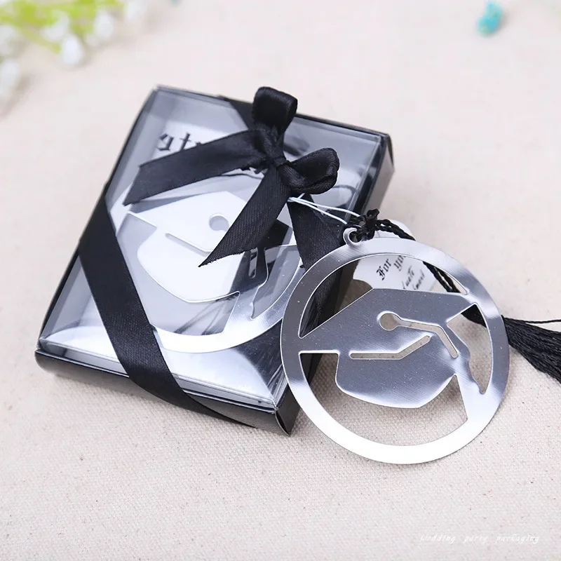 

New Graduation cap bookmark with Elegant black tassel graduate party and gifts party souvenirs 20pcs