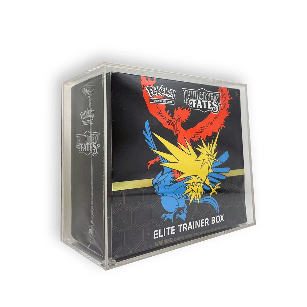 

Acrylic Case Elite Trainer Box ETB Display Case Collector Protector UV Resistant with Super Strong Magnetic Lid for ETB