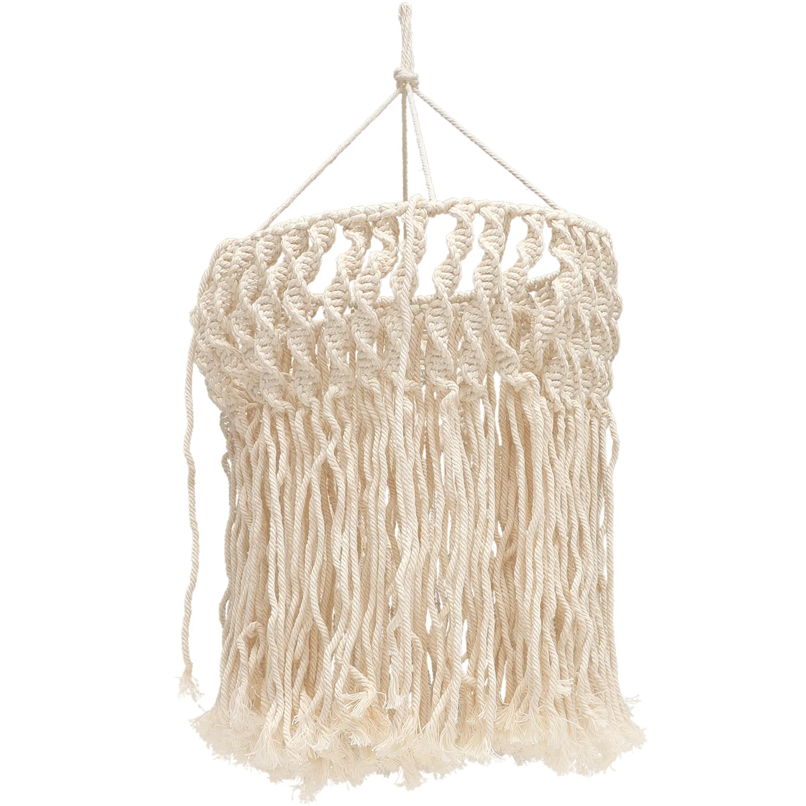 

Cotton Rope Lampshade Woven Boho Home Decor Pendant Macrame Hanging Ceiling Cover Accessories Thickened Material Enlarged