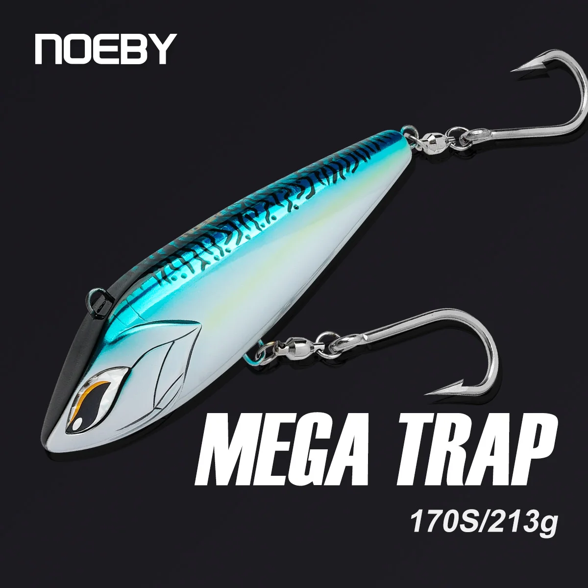 NOEBY-Sinking VIB Fishing Lure, Artificial Hard Baits for Wahoo Tuna, Big Game Fishing, Mega Trap, 170mm, 213g